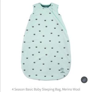Woolino 4 Seasons Basic Baby Sleeping Bag, Crowns